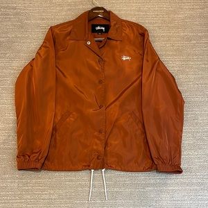 Stussy coach jacket brown